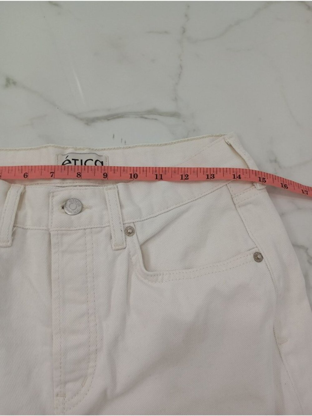 Ética Straight-Leg Button Fly Denim Jeans Size 27 Women - Picture 10 of 12